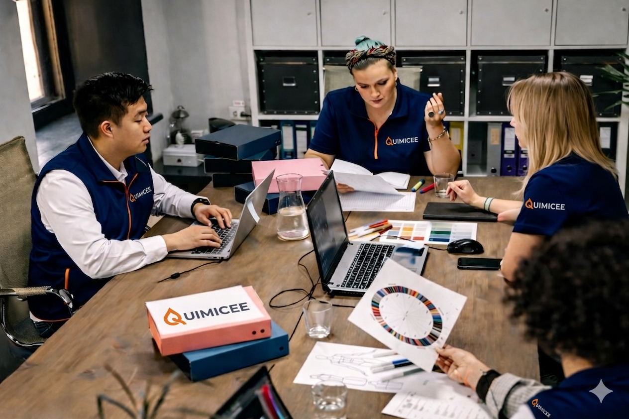 Equipo de trabajo en reunion profesional